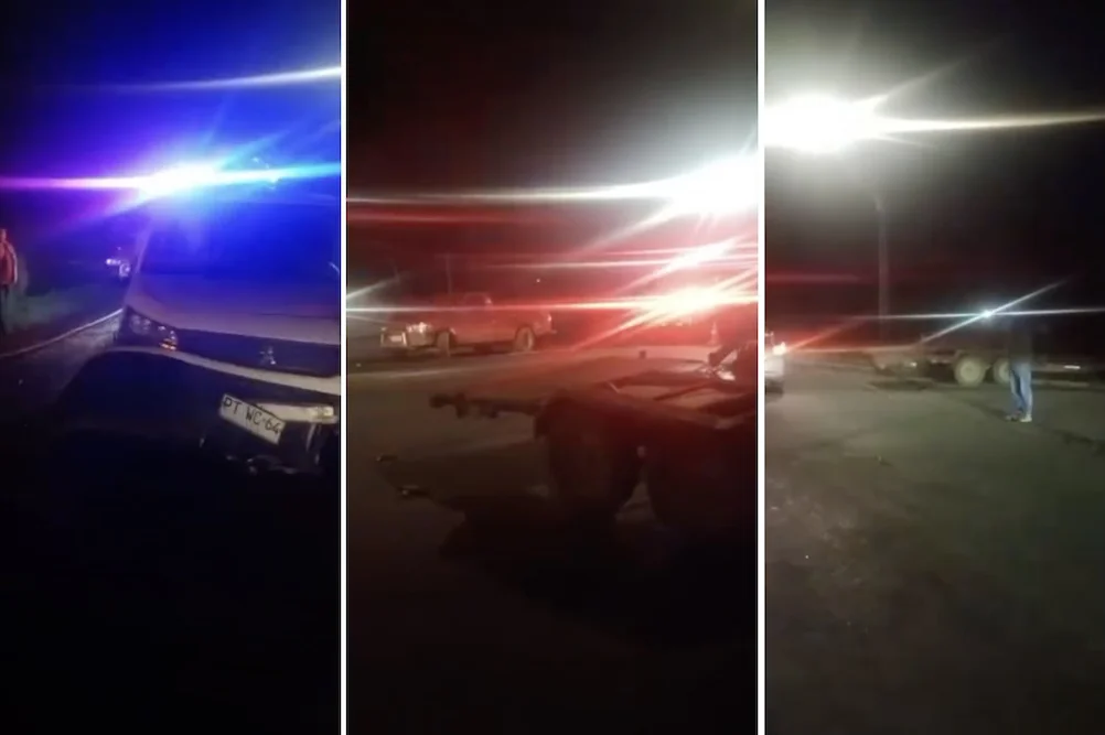 Accidente con carro de arrastre en Huichahue