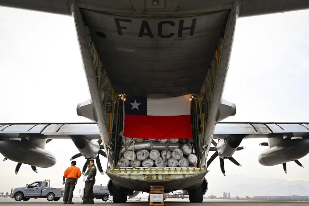 Ayuda humanitaria de Chile - fotografia referencial