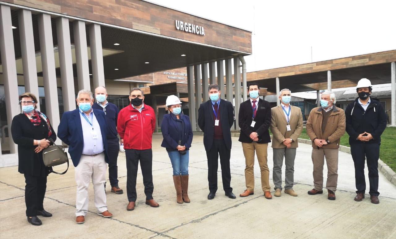 Recepción de obras del Hospital de Cunco.