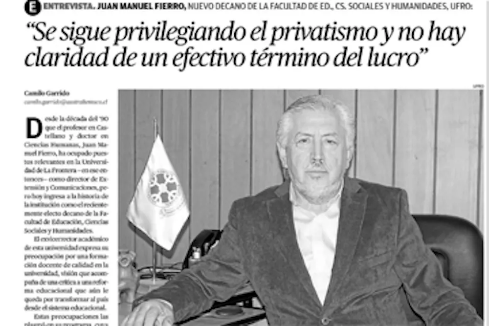 Entrevista-decano-dr-Juan-Manuel-Fierro Austral Temuco