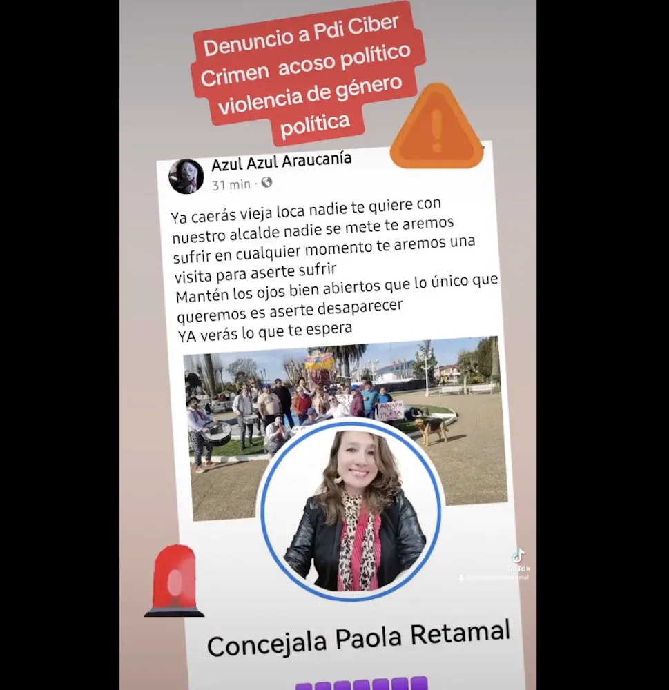 Amenaza concejala Retamal