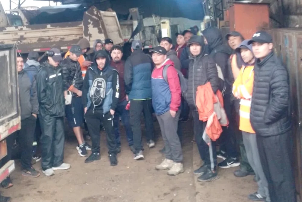 Auxiliares de recoleccion de basura de Temuco
