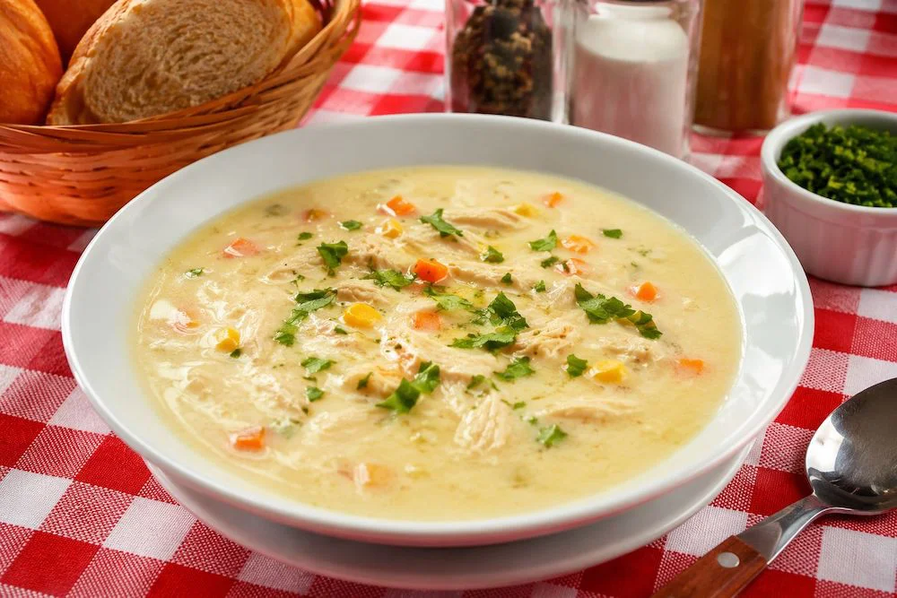 Crema de pollo