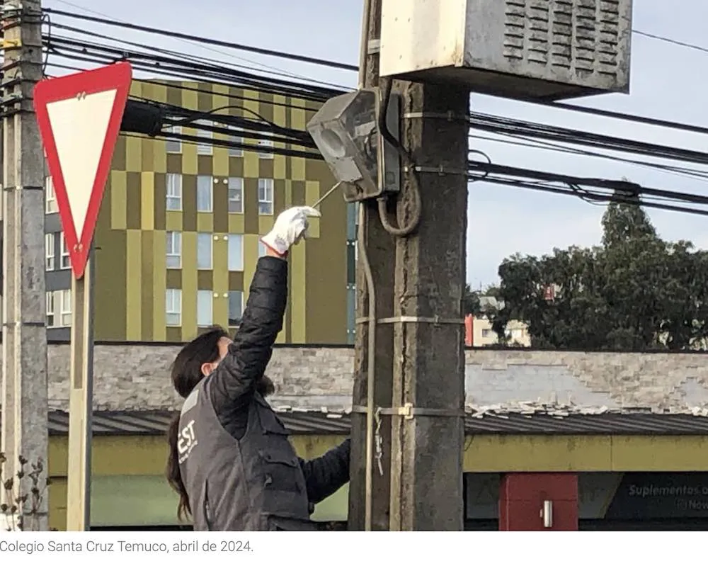Desactivacion antena 5G cerca del colegio Santa Cruz de Temuco