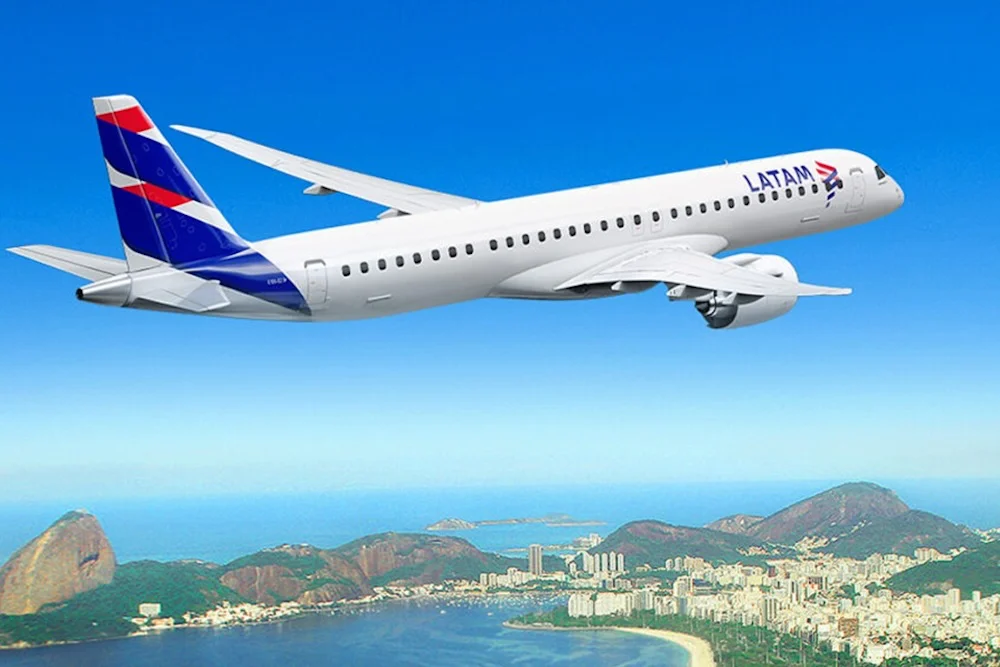 Latam llegando a Brasil - fotografia referencial