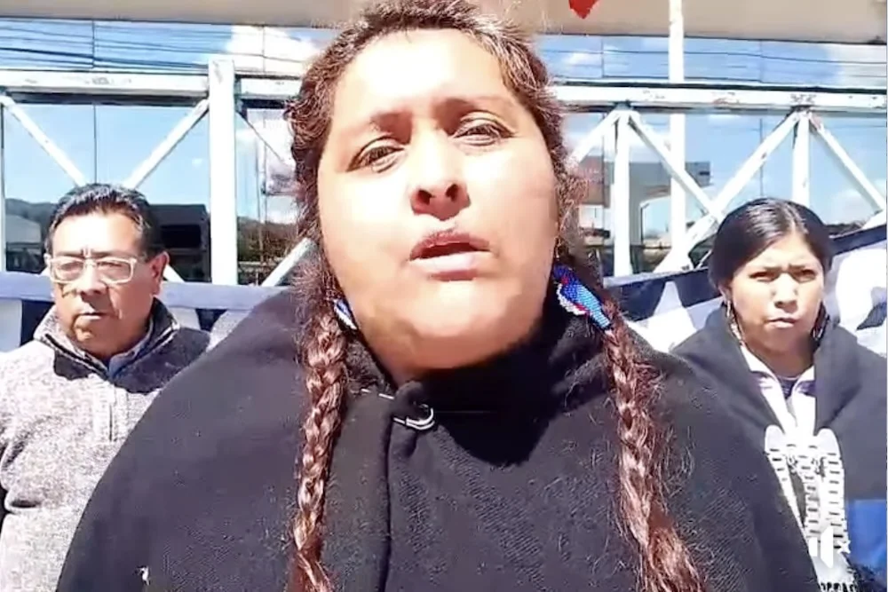 Familiares lonco Juan Pichun