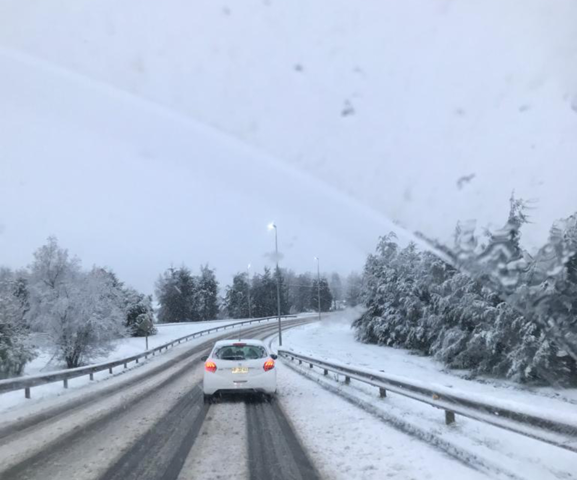 Nieve en La Araucanía