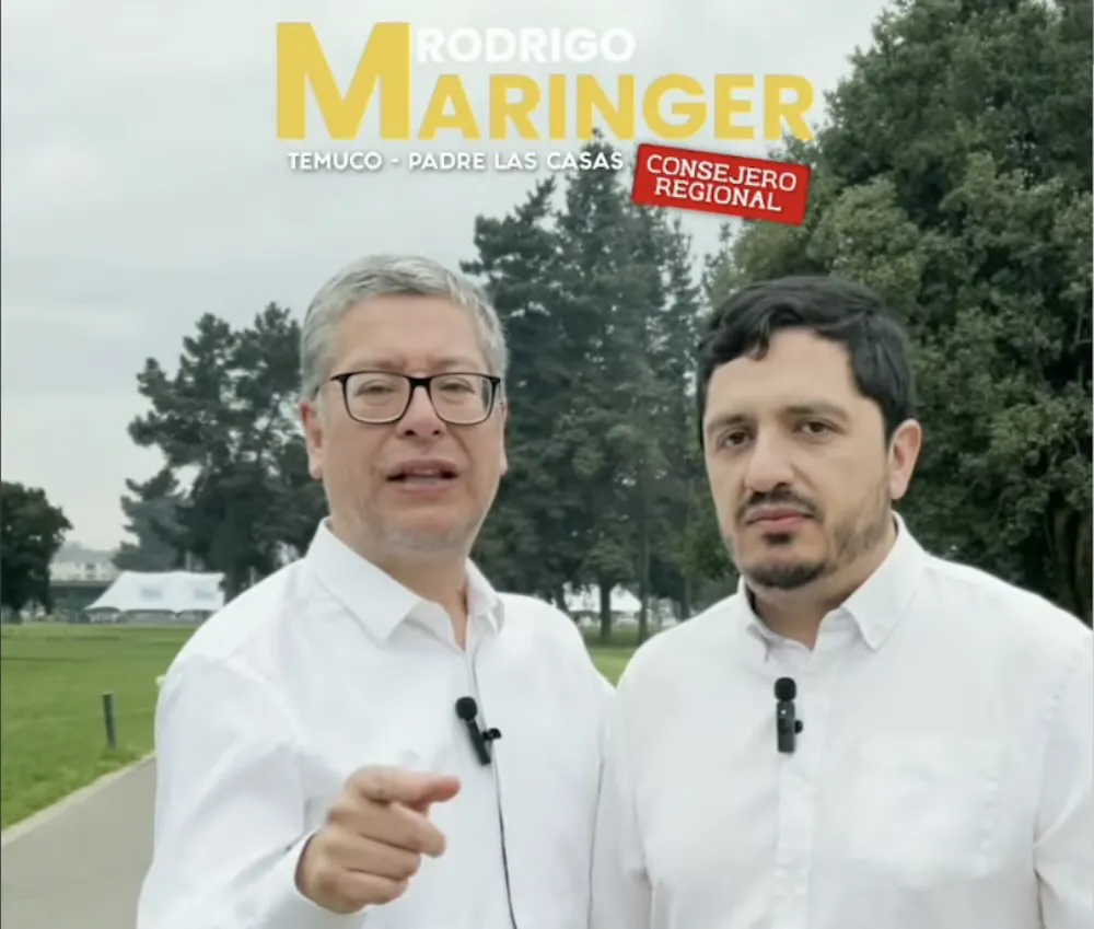 Rodrigo Maringer con alcalde de Temuco