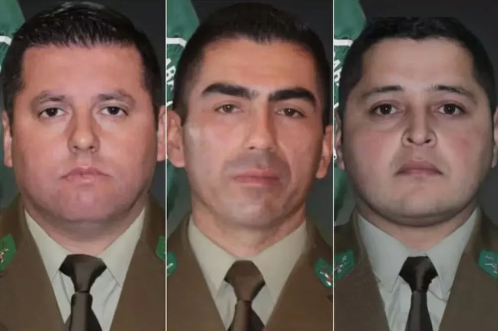 Tres Carabineros asesinados en Canete