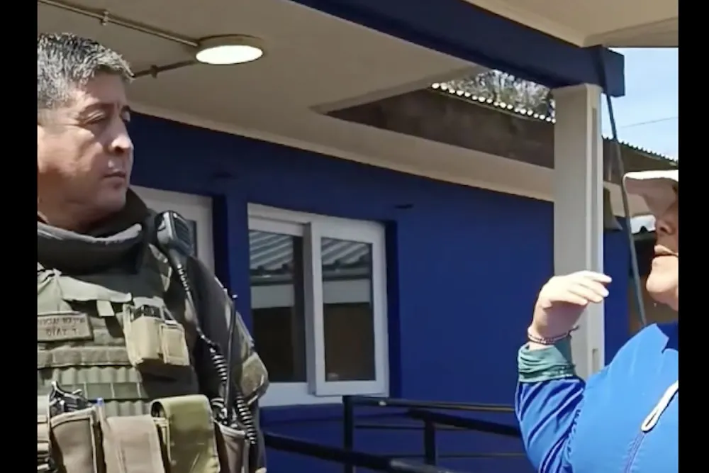 Ingreso de Carabineros a jardin infantil de Temulemu