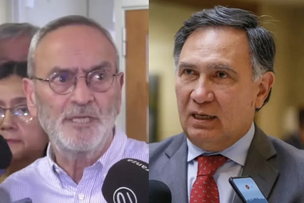 Gobernador Rene Saffirio y diputado Miguel Mellado