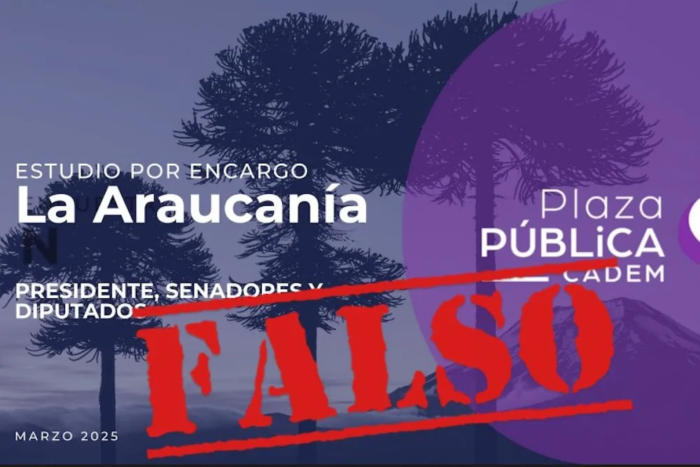CADEM aclara que no realizo encuesta en La Araucania