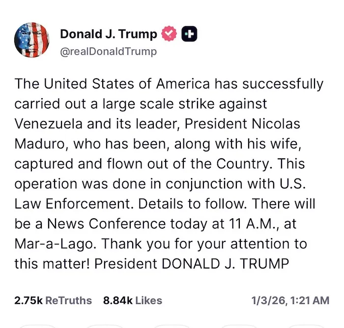 Mensaje Donald Trump