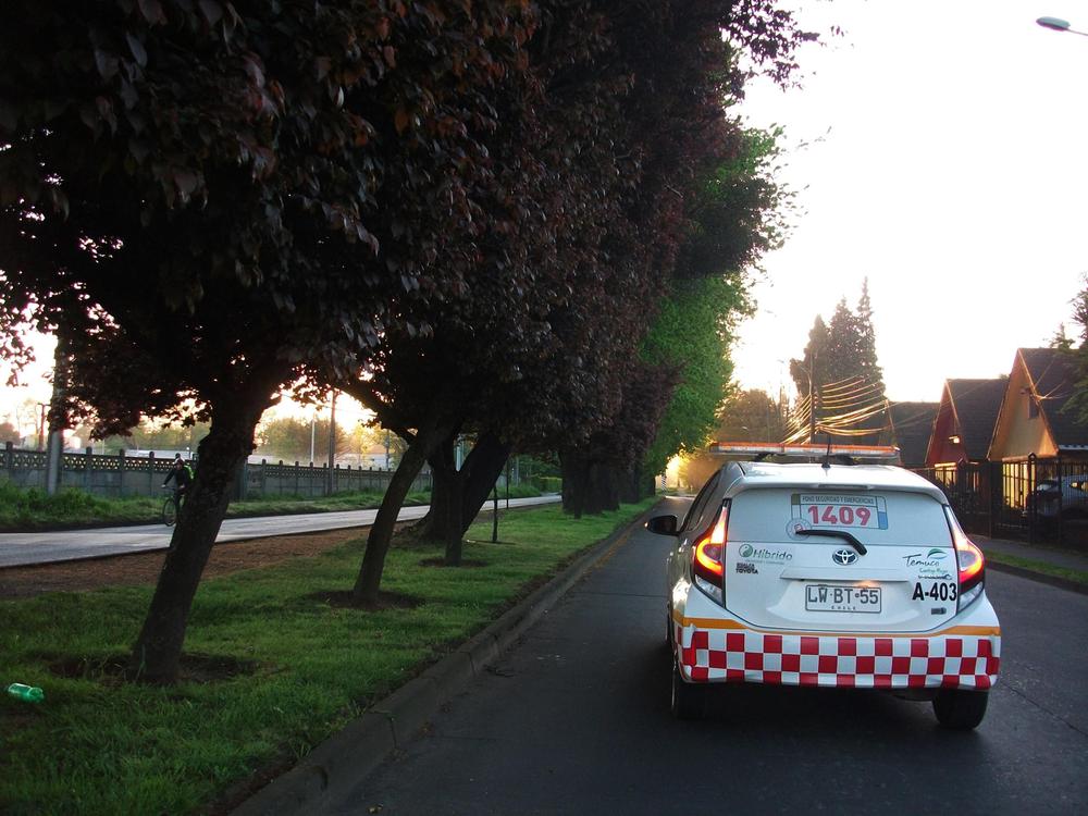 Patrullaje de inspectores municipales.