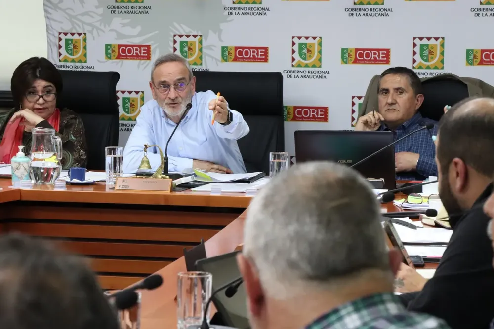 Gobernador Rene Saffirio en el CORE