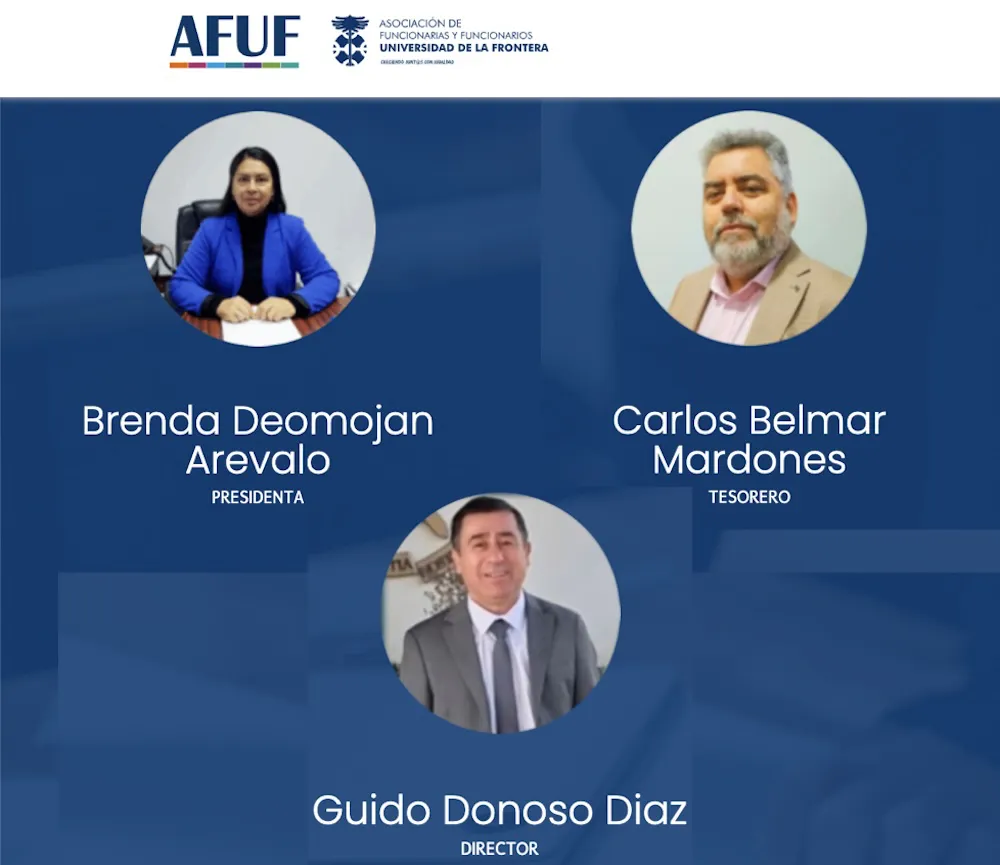Ultimos tres directivos de la AFUF - UFRO
