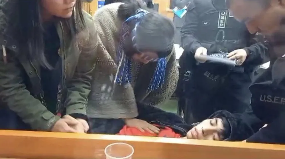 Desmayo de Joaquin Millanao en juicio oral