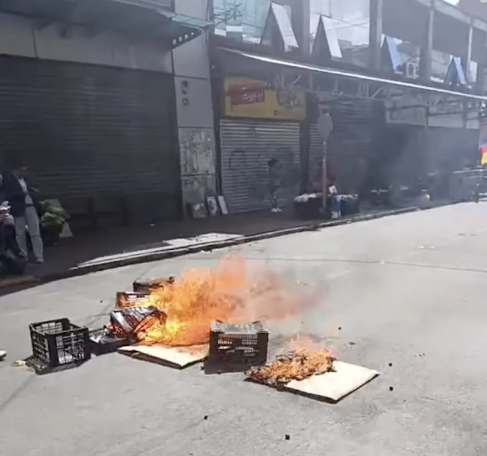 Barricadas en Temuco - ambulantes