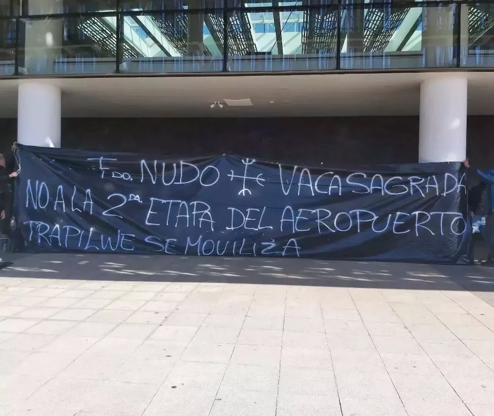 Movilizacion contra 2da etapa aeropuerto Araucania