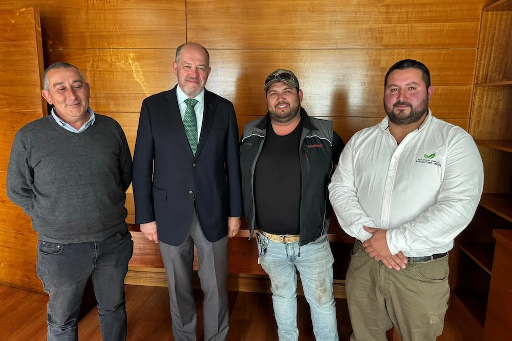 Agricultores Unidos se reunen con proximo delegado regional Francisco Ljubetic