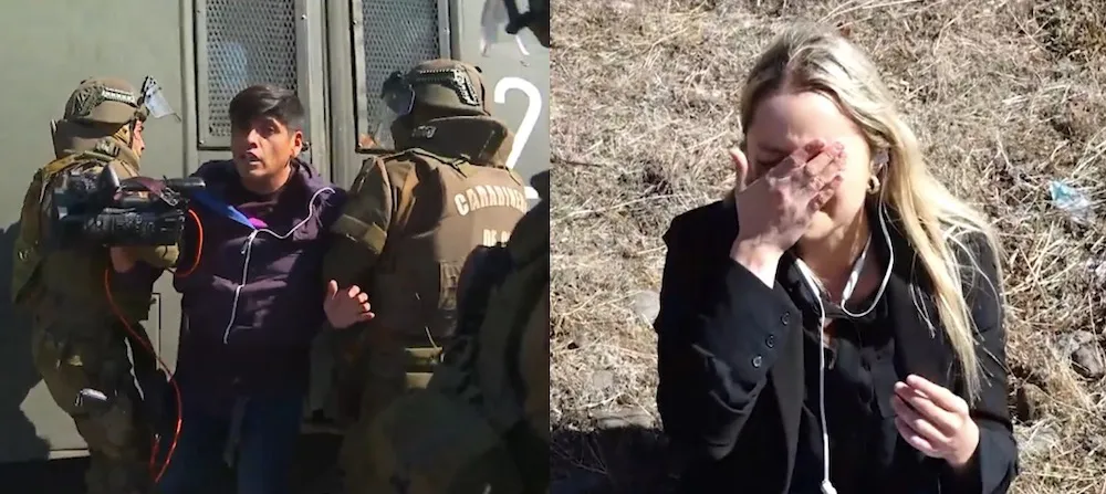 Camarografo y periodista UATV agredidos por Carabineros