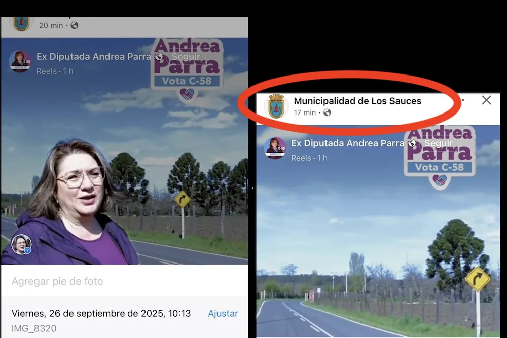 Propaganda Andrea Parra en Muni de Los Sauces