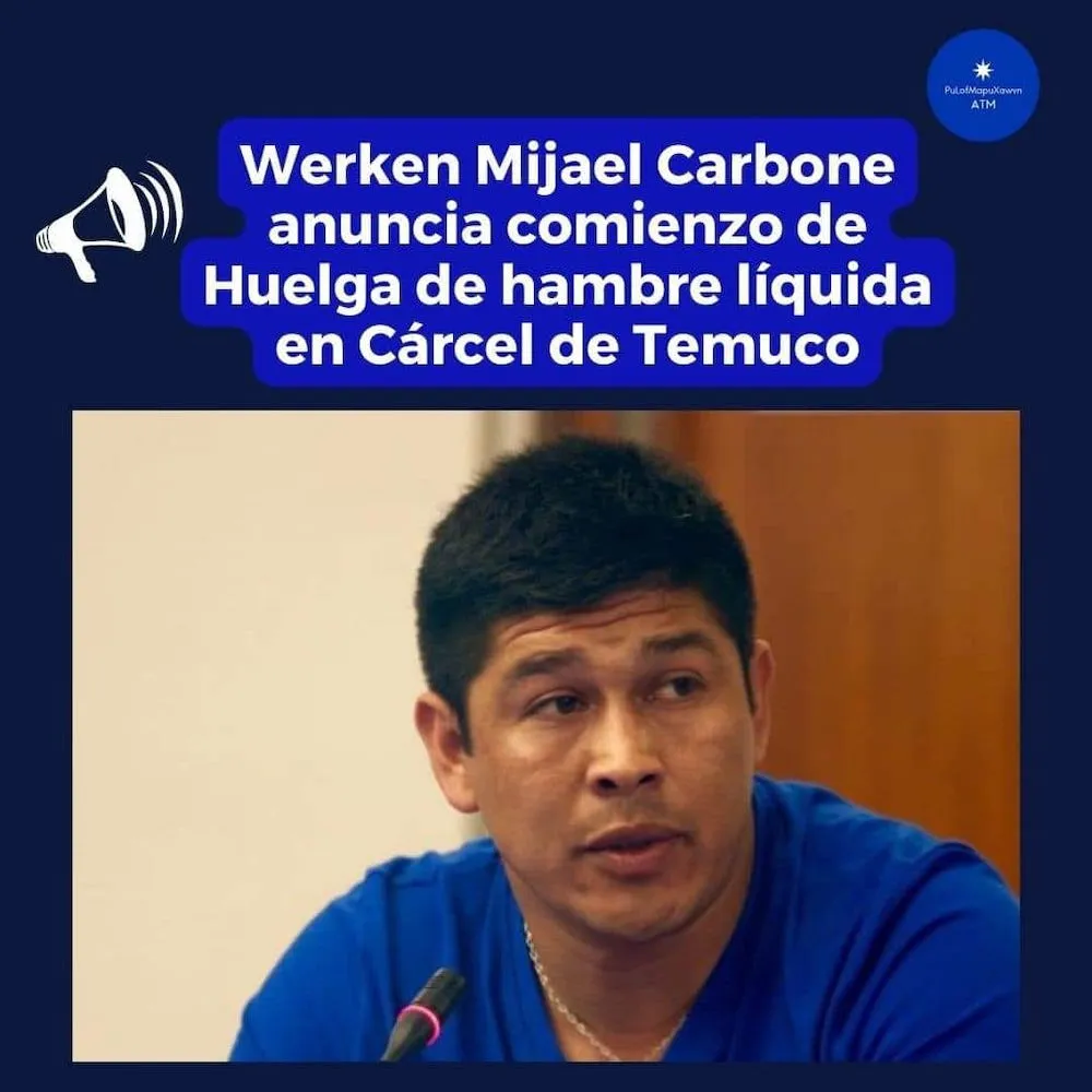 Inicio huelga de hambre Mijael Carbone