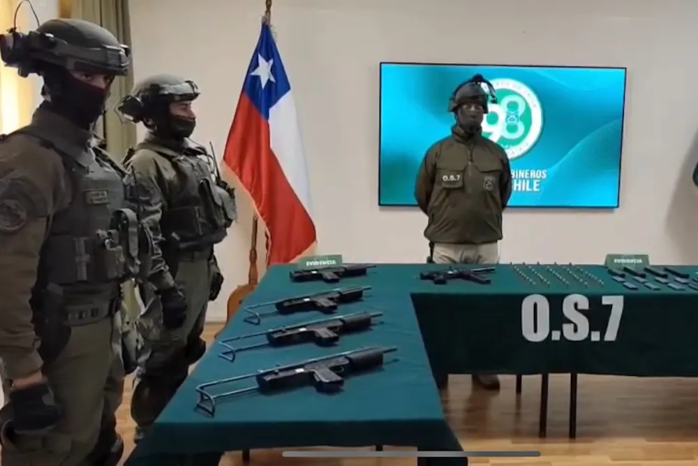 Incautan 5 subametralladoras