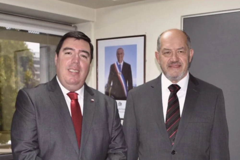 Seremi Felipe Montero y delegado Francisco Ljubetic