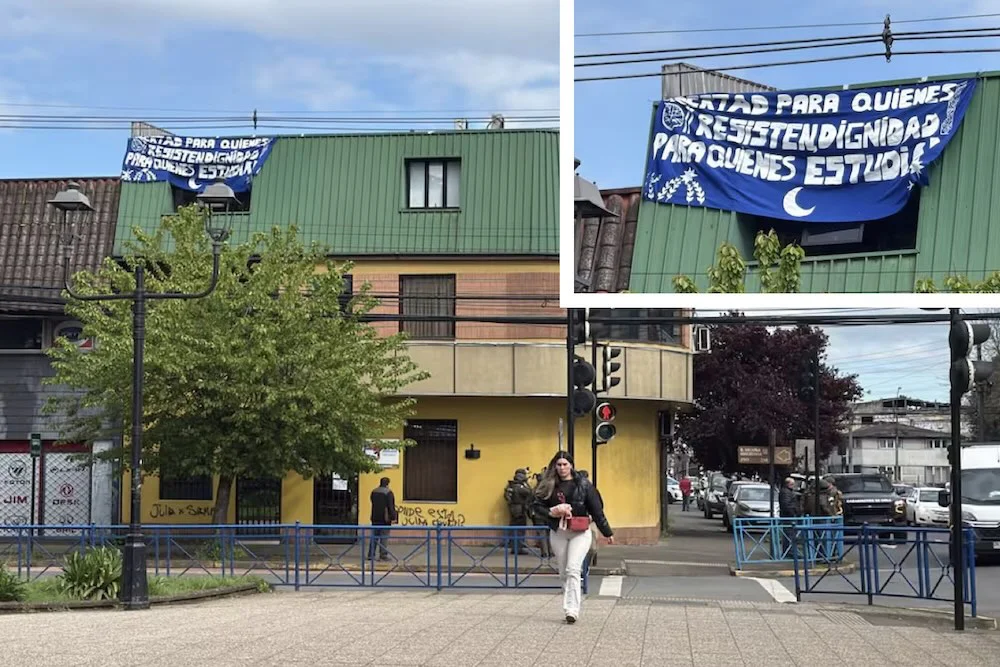 Estudiantes de hogares indigenas se toman la JUNAEB Araucania
