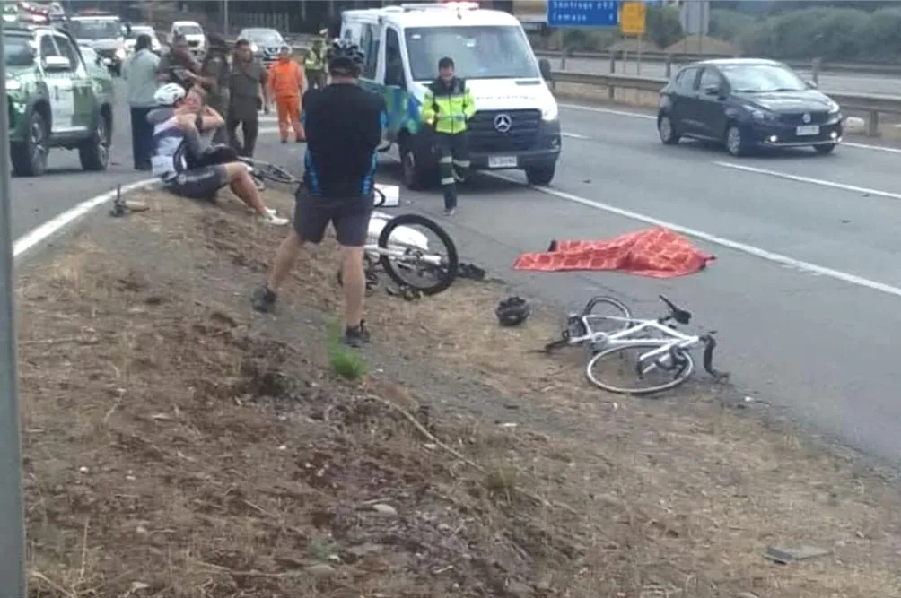 Fatal atropello de ciclistas en Ruta 5 Sur