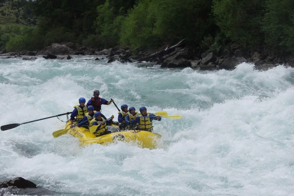 Rafting rio Liucura - fotografia referencial