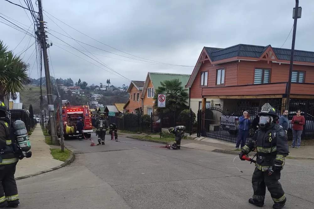 Nueva emergencia en el Fundo El Carmen en Temuco por fuga de gas