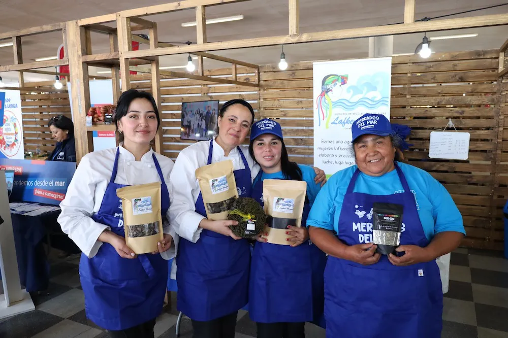 Algas marinas de emprendedoras de la Araucanía llegan a importante feria internacional Food & Service 2025 LAFKEN MALEN