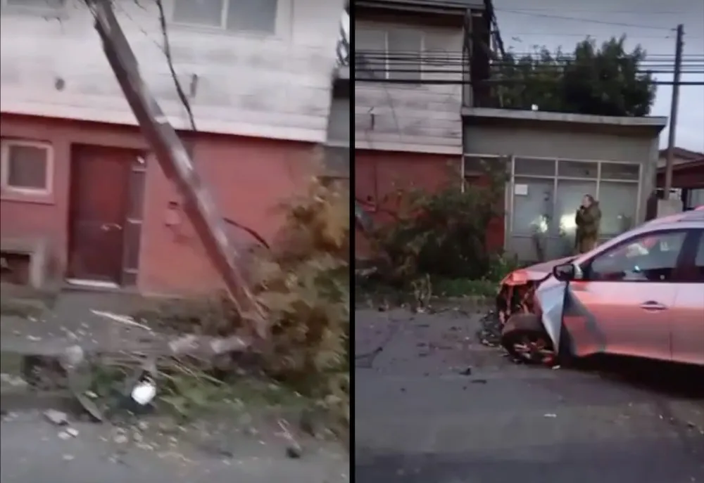 Choque concejal de Galvarino en estado de ebriedad