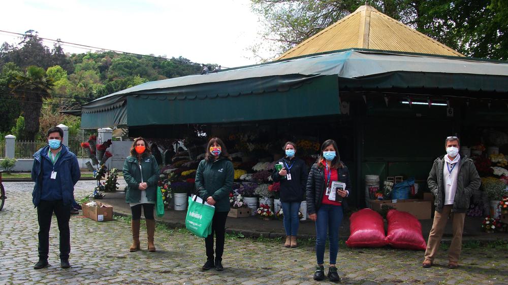 Floristas de calle Blanco.