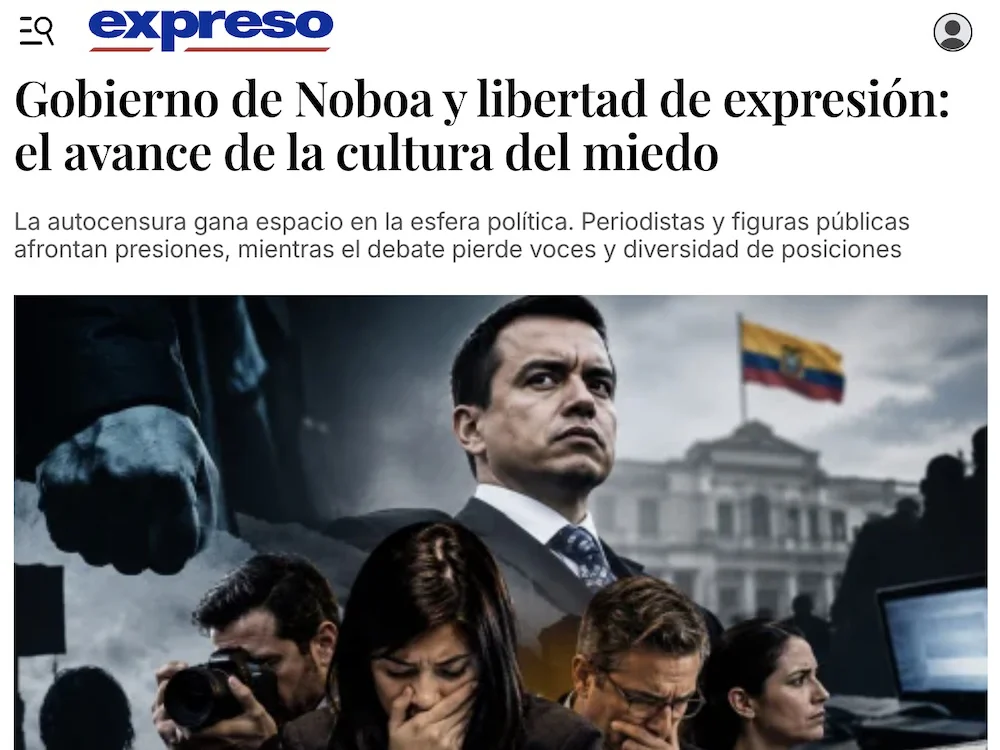 CIerre del diario EXPRESO en Ecuador tras presiones del Gobierno