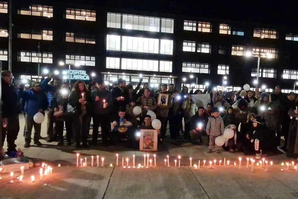 Velaton por Jeremias Duran en el hospital de Villarrica 