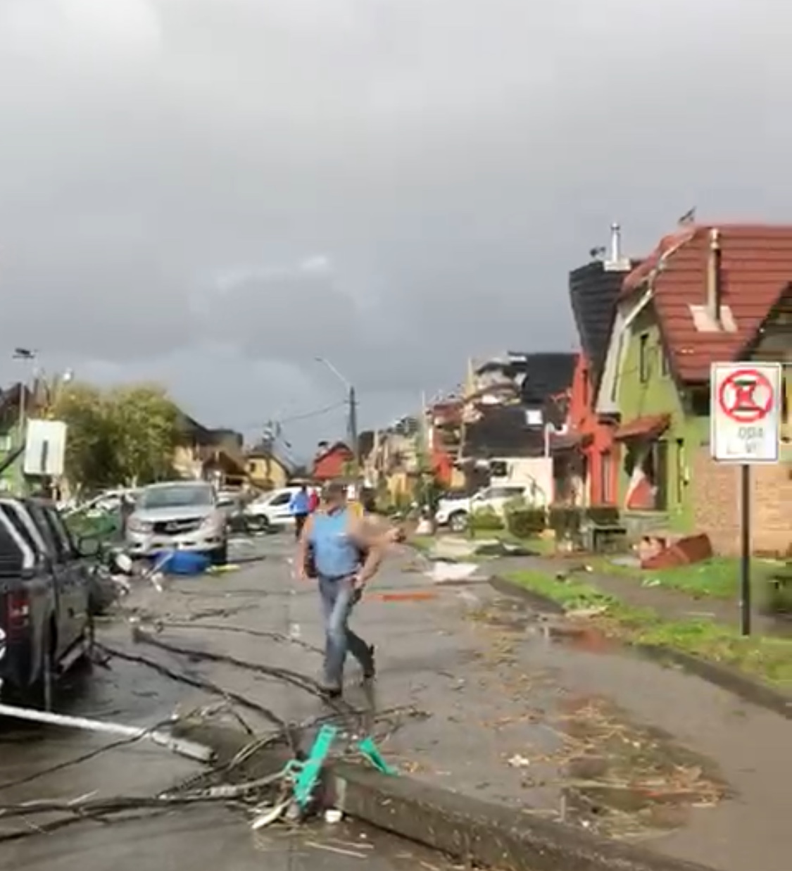 Una persona fallecida deja paso de tromba marina por Talcahuano