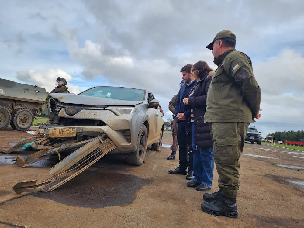 Vehiculo incautado en Ercilla