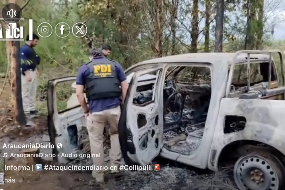 Ataque incendiario en Collipulli
