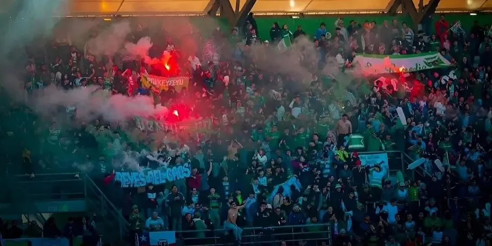Bengala partido Deportes Temuco
