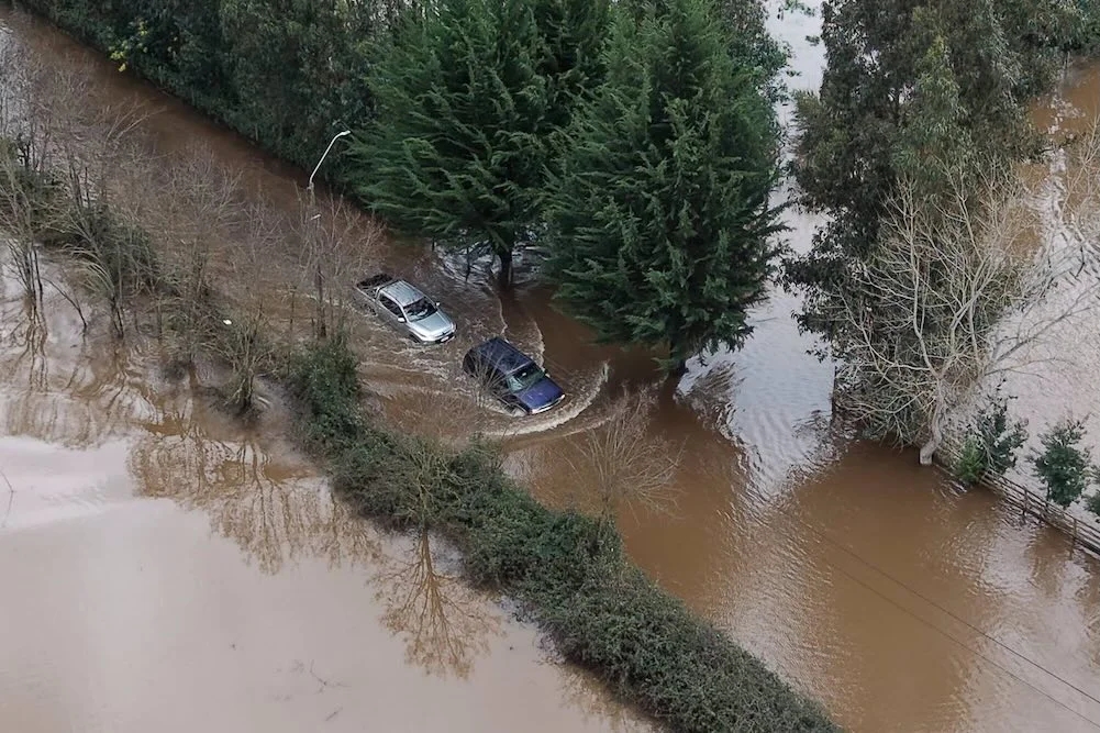 Inundacion sector Las Obras de Traiguen