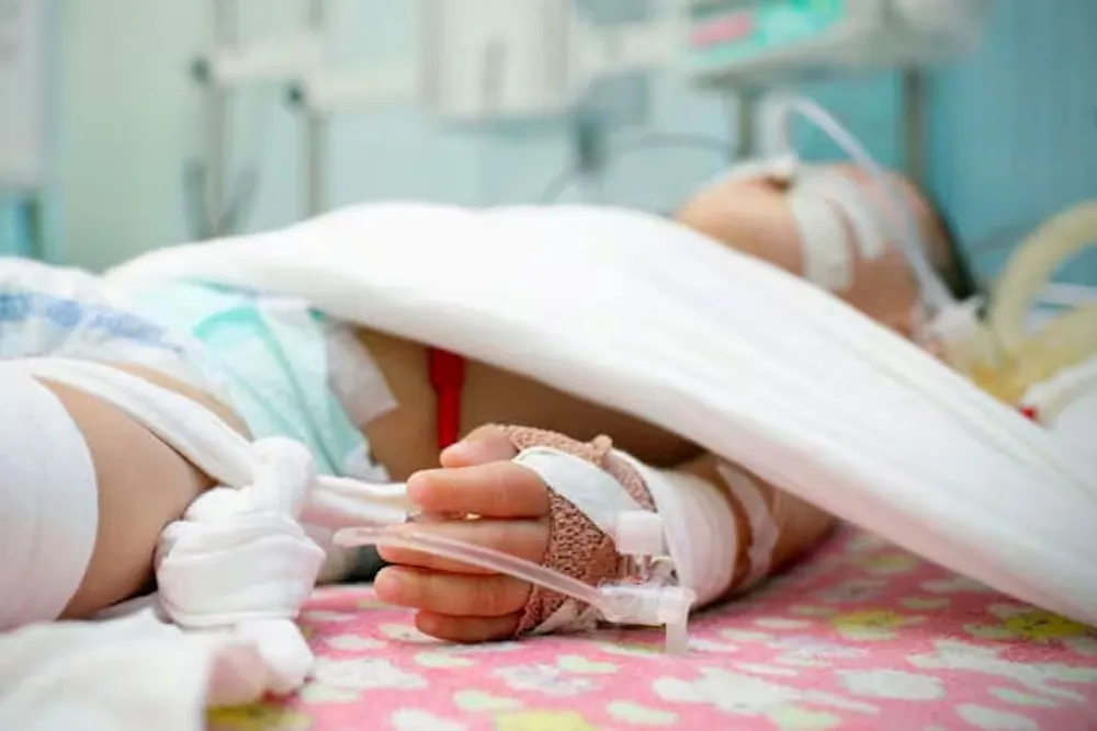 Nino en riesgo vital - fotografia referencial