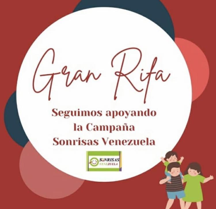 Rifa para ayudar a niños venezolanos.