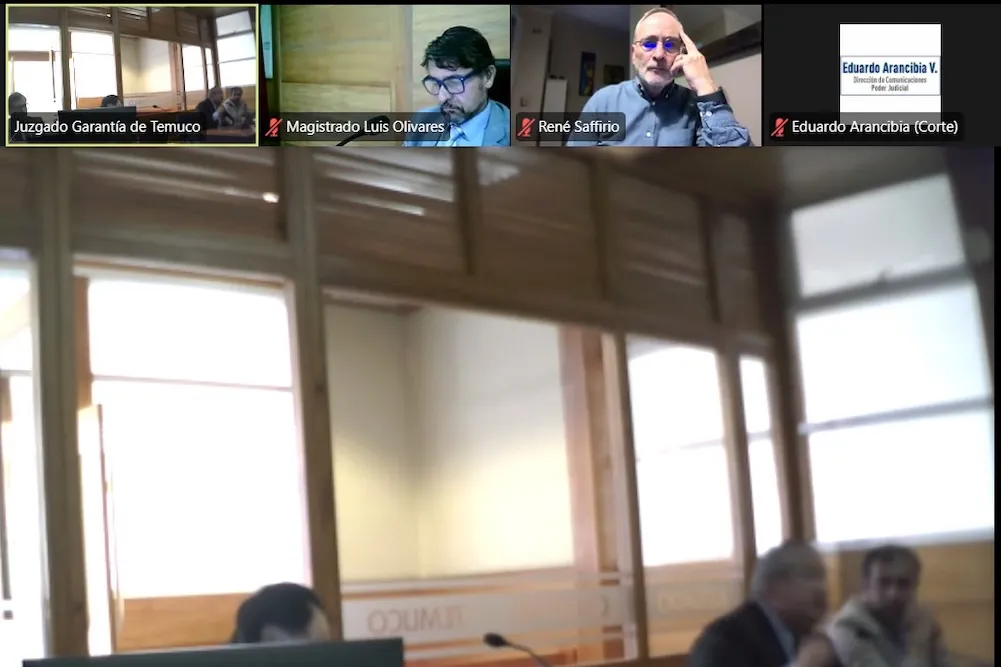 Gobernador Rene Saffirio en formalizacion caso Fundacion Local