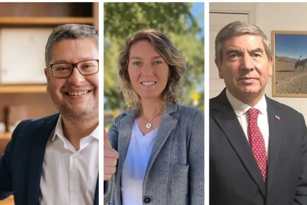 Alcalde Roberto Neira y concejales Becker y Jorquera