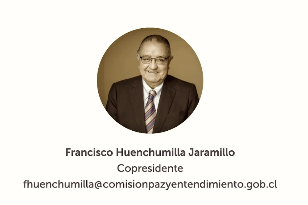 Francisco Huenchumilla copresidente Comision Presidencial