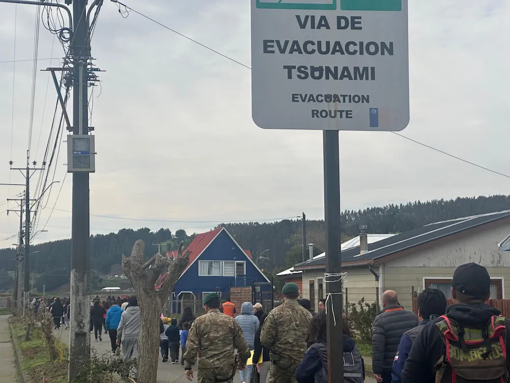 Imagen evacuacion preventiva en Saavedra