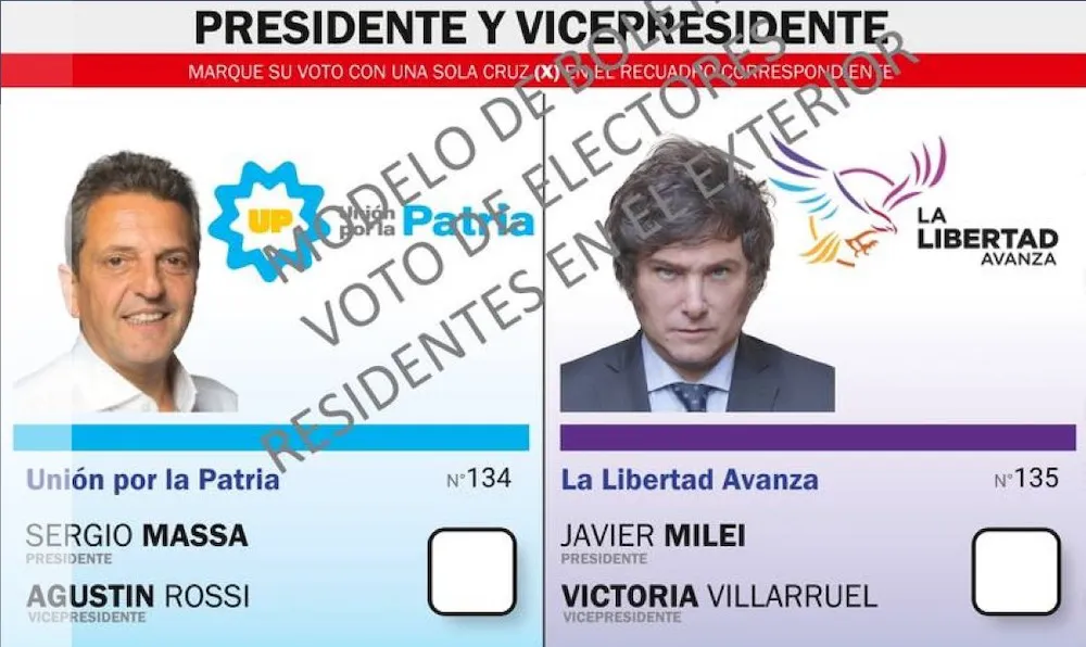 Boleta Massa - Milei